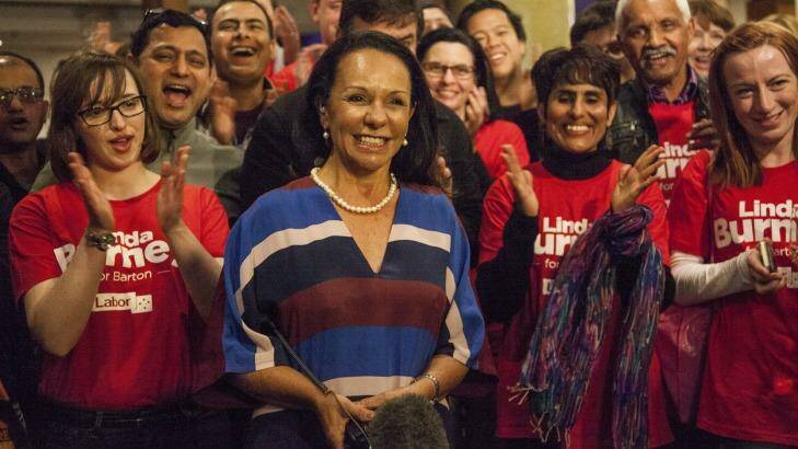 Left-aligned Linda Burney, who won Barton, is already being touted someone who is ready to be moved straight on to frontbench. Photo: Juno Gemes