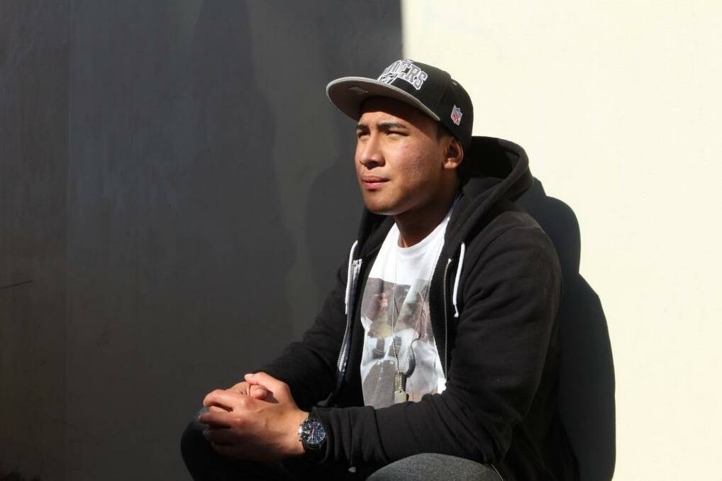 Jailed: promising rugby league player Jamil Hopoate will spend at least a year behind bars. Photo: Anthony Johnson