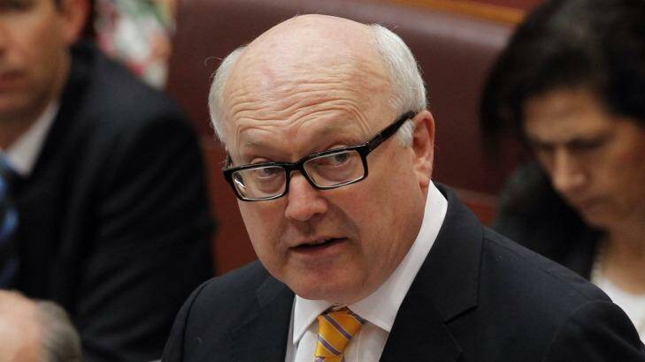 "The greatest risk that we have faced in many years.": George Brandis. Photo: Andrew Meares
