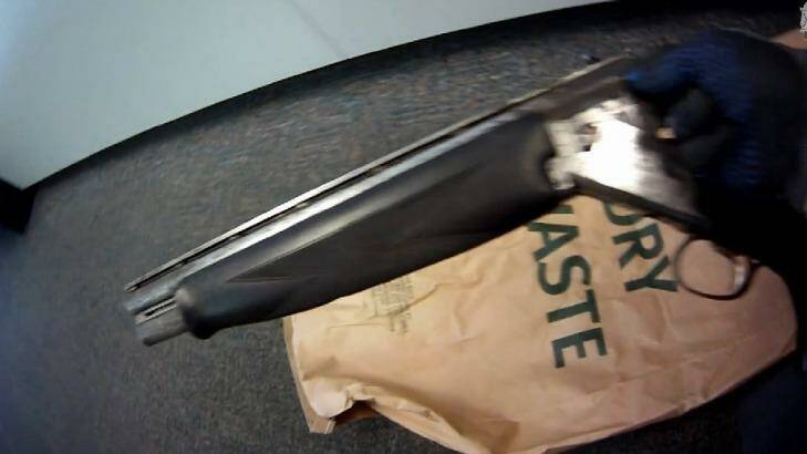 Weapons and drugs were seized during the search. Photo: Queensland Police Service