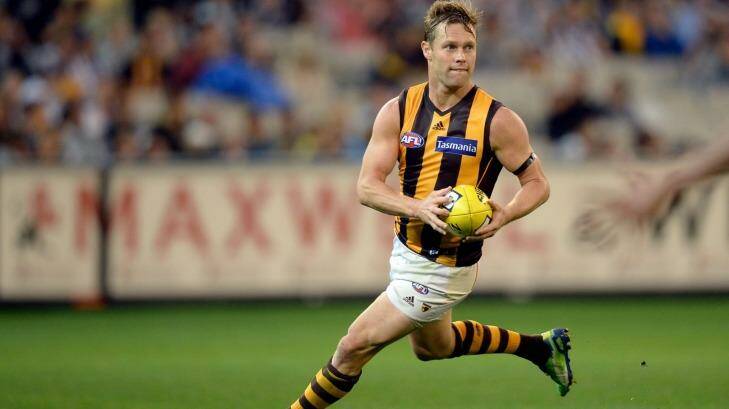 All eyes will be on Hawk-turned-Eagle Sam Mitchell in the first derby in Geraldton. Photo: Sebastian Costanzo