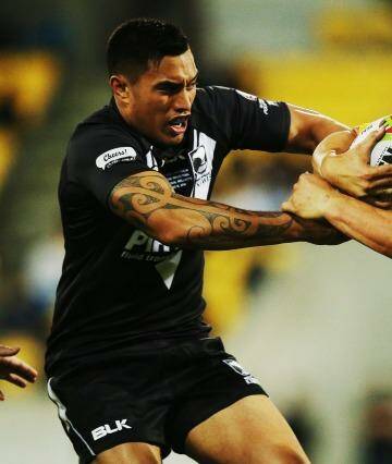 Who's your daddy?: Dean Whare was a rock for New Zealand against Australia Photo: Hannah Peters