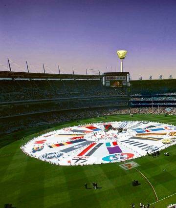 What a twilight grand final might look like (digitally altered image.) Photo: Angela Wylie 