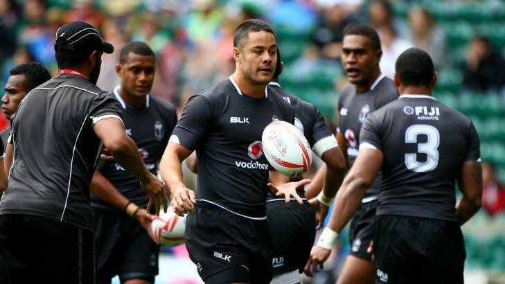 Short-lived stint: Jarryd Hayne with the Fijian rugby sevens side. Photo: Getty Images 
