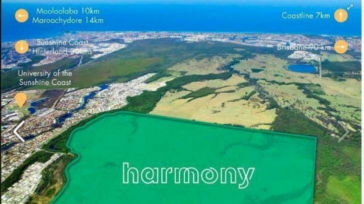 Sunshine Coast's Harmony development at Palmview. Photo: Supplied