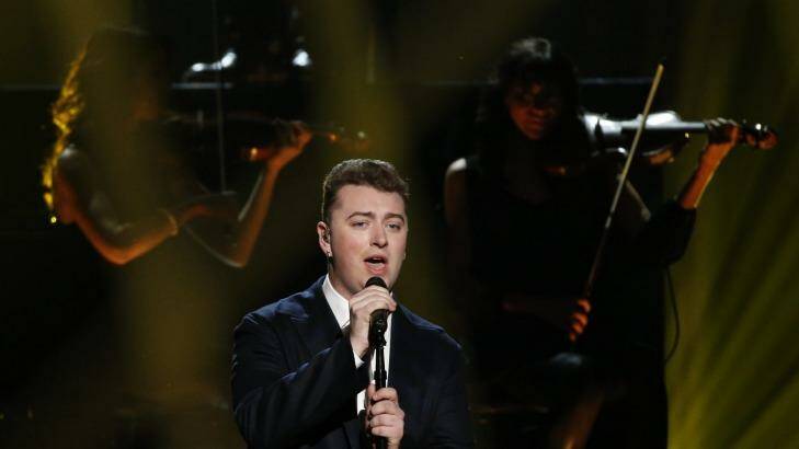 Sam Smith on stage at a recent concert in the US.   Photo: Mario Anzuoni