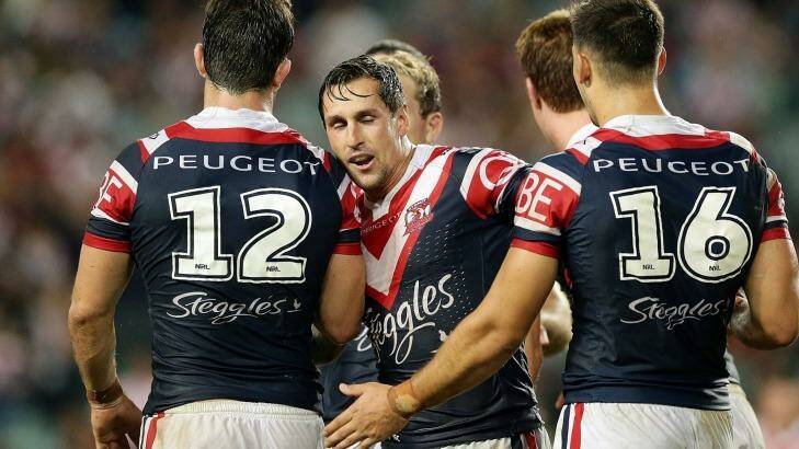 Mitchell Pearce has quickly returned to top form for the Sydney Roosters. Photo: Mark Metcalfe