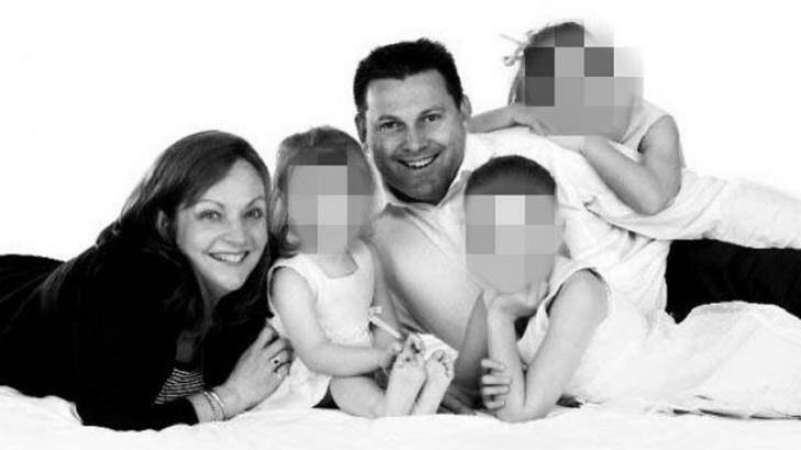 Allison and Gerard Baden-Clay, with their three children. Photo: Supplied