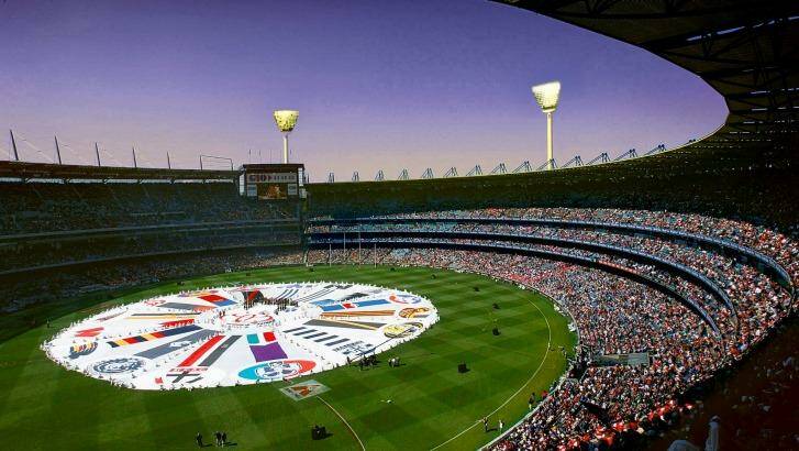 What a twilight grand final might look like (digitally altered image.) Photo: Angela Wylie 