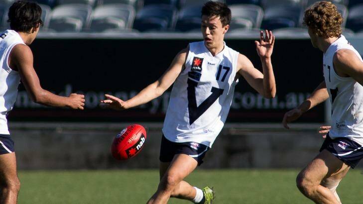 South Warrnambool's Hugh McCluggage playing for Vic Country at the AFL under 18 national championships.  Photo: Arj Giese