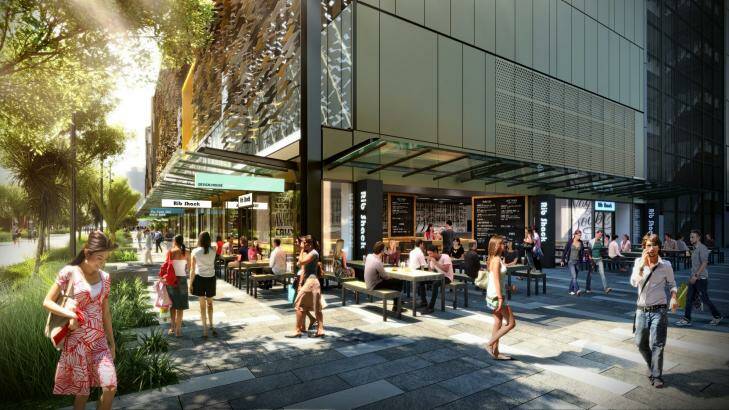 An artist's impression of the draft plans for South Brisbane. Photo: Supplied