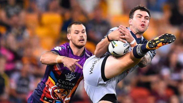 Out of contention: Cowboys winger Kyle Feldt's error-riddled performance against the Broncos seems to have cost him a spot in State of Origin. Photo: Ian Hitchcock