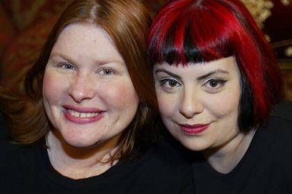 Cassandra Clare and Holly Black, co-authors of new children's fantasy series, Magisterium. Photo: Supplied