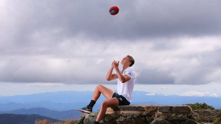 Patrick Cripps poses during Carlton's recent camp at Mt Buller. Photo: Michael Dodge/Getty Images