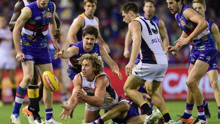 If Matthew Priddis doesn't go and win the footy for West Coast, then who will? Photo: Quinn Rooney
