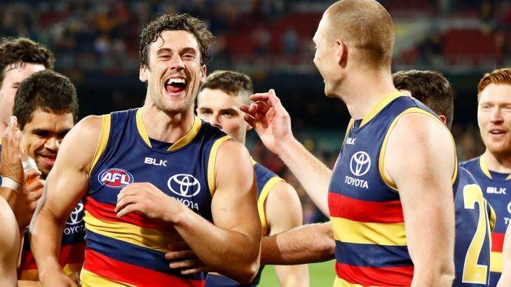 All smiles after a win. Photo: AFL Media/Getty Images