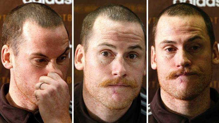 Testing times: Jarryd Roughead spoke candidly about his battle with cancer. Photo: Eddie Jim