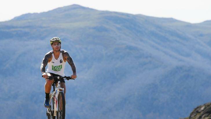 Serenity: Jamie Elliott rides at Mount Mackay Photo: Michael Dodge