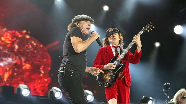 AC/DC performs in Brisbane on November 12, 2015. Photo: Michelle Smith