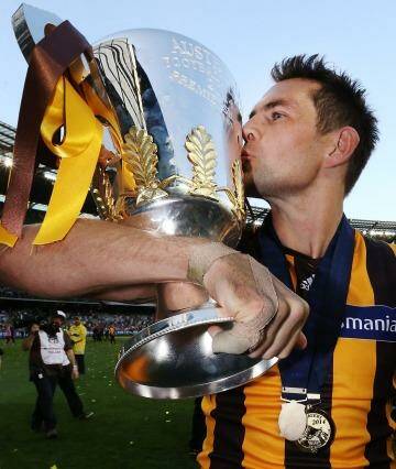 Luke Hodge wasn't the only one celebrating Hawthorn's epic AFL grand final win. Photo: Getty Images/Michael Dodge