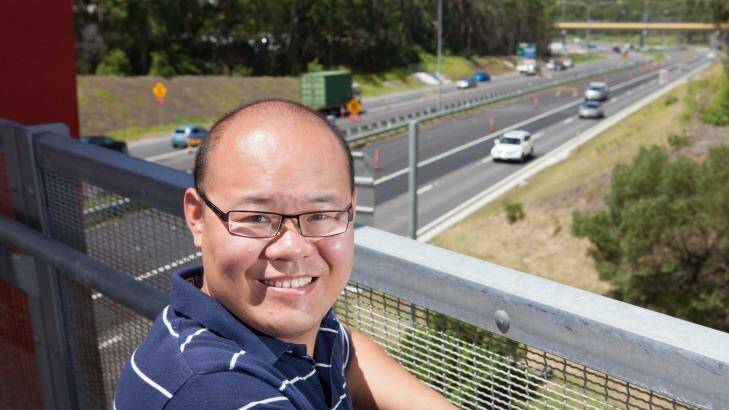 Xiaobo Qu is a transport engineer who has written a paper arguing the case for long distance commuter lanes between major cities, including the Gold Coast and Brisbane.  Photo: Murray Rix - Steve Ryan