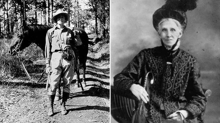 New Queensland electorate names: Scientist Dorothy Hill, left, pictured during a geological excursion circa 1929, and Emma Miller, right, a champion of equal pay in the 19th century. Photo: Wikipedia Commons