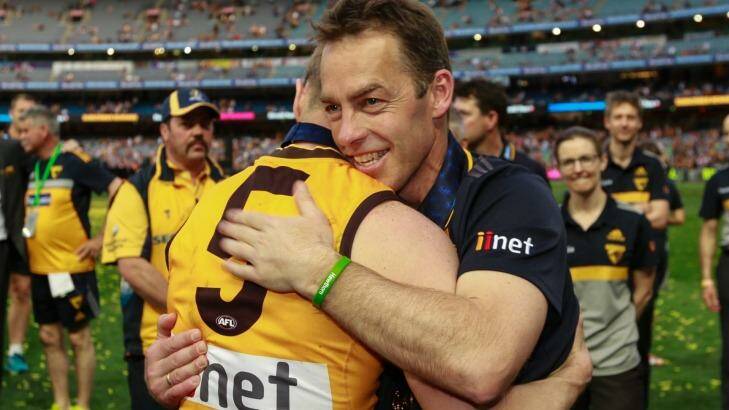 Hawthorn fans have now seen the back of Sam Mitchell in the No.5 jumper. Photo: Eddie Jim