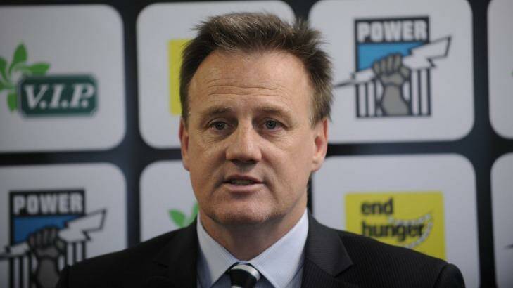 Port Adelaide chief executive Keith Thomas: "We will wait for the outcome but in the worse-case scenario we would look at applying to the AFL for compensation by potentially upgrading a rookie." Photo: David Mariuz