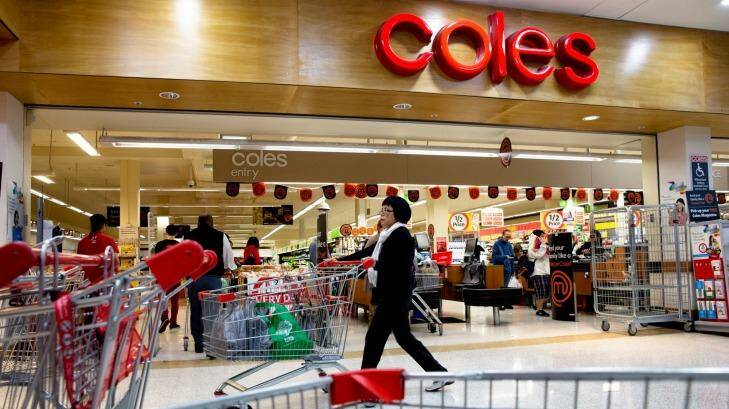 Pay and conditions for 77,000 staff at Coles are under review in a high-stakes legal case. Photo: Edwina Pickles
