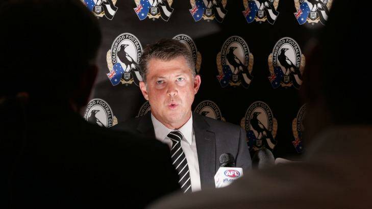 Collingwood CEO Gary Pert is currently overseas. Photo: Darrian Traynor