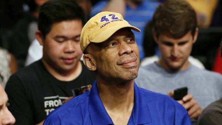 Prolific writer: former Los Angeles Lakers player Kareem Abdul-Jabbar at an NBA game in Los Angeles last year.