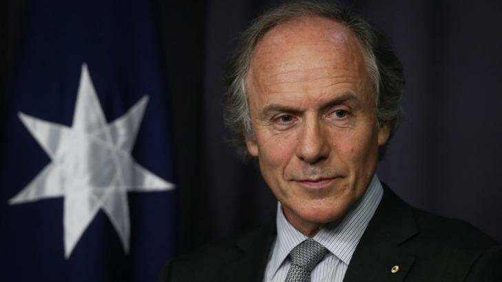 Dr Alan Finkel made his first appearance before Senate estimates as Australia's Chief Scientist on Wednesday. Photo: Alex Ellinghausen
