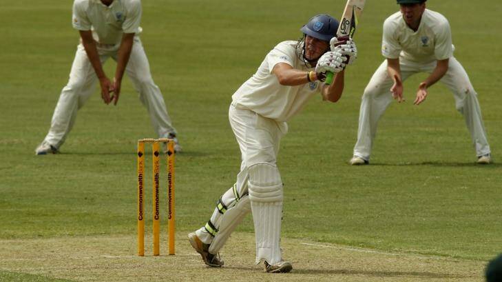 NSW batsman Daniel Hughes in action in an earlier match. Photo: Jonathan Carroll