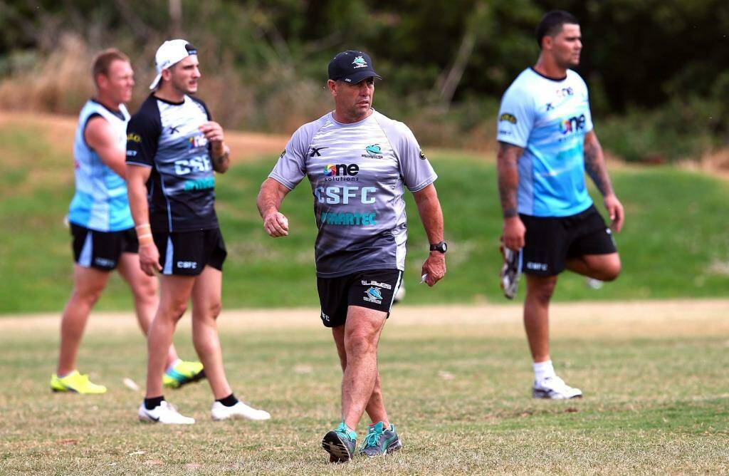 Coach Shane Flanagan has a host of players fighting for a spot on Cronulla's backline. Photo: Renee McKay