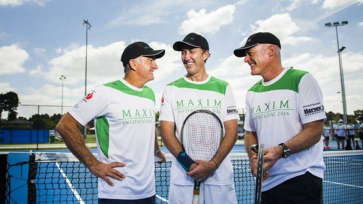 Australian tennis legends Wally Masur, Darren Cahill, and John Fitzgerald see Nick Kyrgios as an important cog in Australia's Davis Cup campaign. Photo: Rohan Thomson