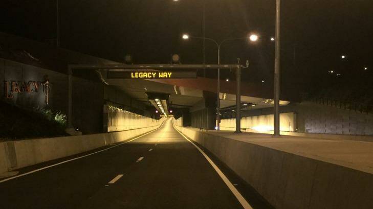 Legacy Way tunnel opens. Photo: Legacy Way