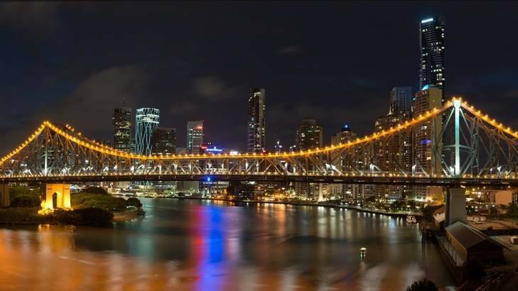 Ben Messina's photo 'River City Brisbane', as presented to the royals. Photo: BEN MESSINA