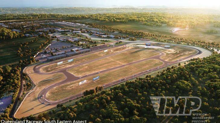 The first stage of the Ipswich Motorsport Precinct redevelopment will include an extension to the V8 Supercar track. Photo: Supplied