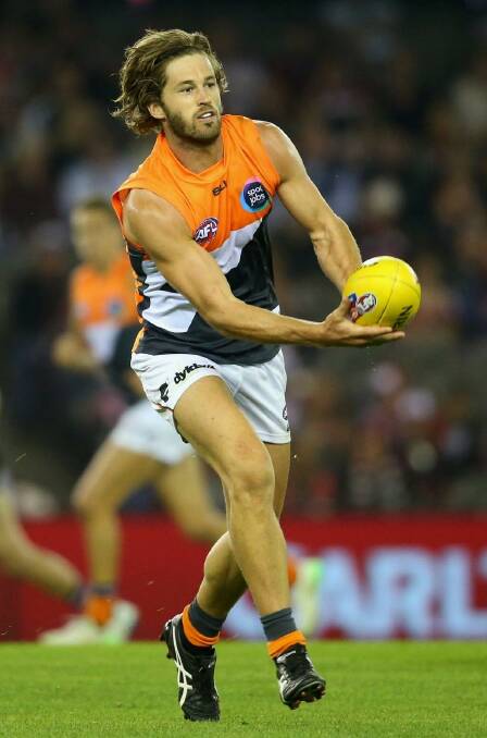 Challenge ahead: Callan Ward wants a four-quarter effort from the Giants against the Swans. Photo: Quinn Rooney