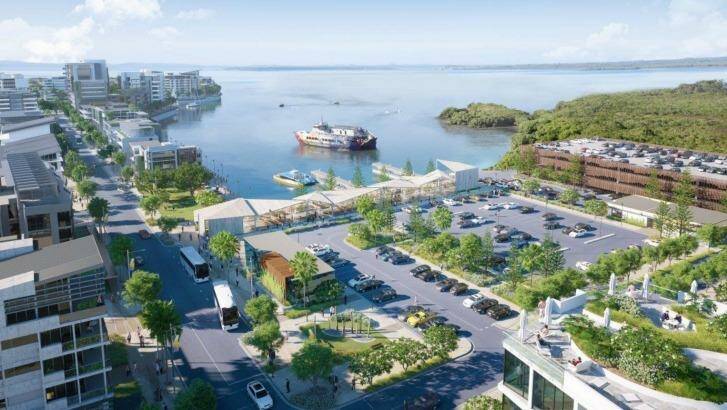 The latest concept plans for the Walker Group's Toondah Harbour project. Photo: Supplied