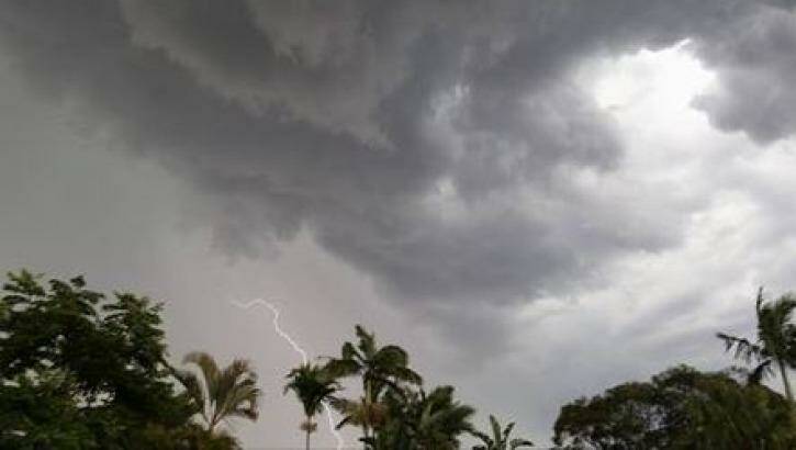 Storms and lightning captured on Tuesday afternoon at Brassall, Ipswich.  Photo: Higgins Storm Chasing