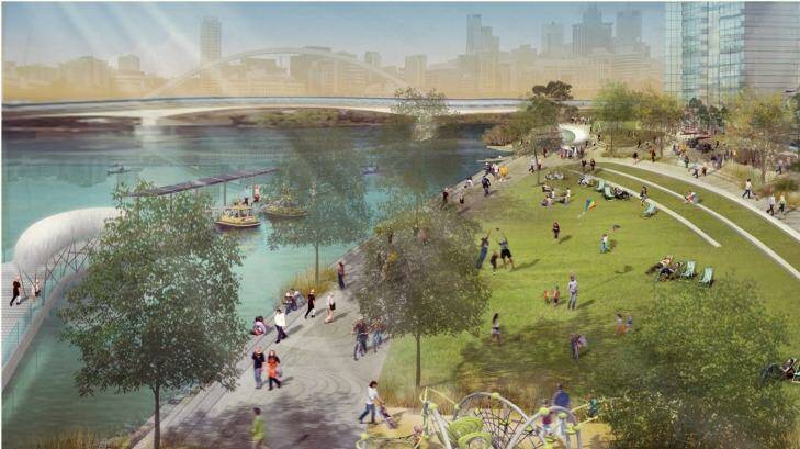 An artist's impression of the revamped riverfront. Photo: Supplied