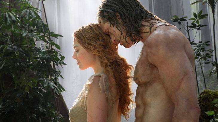 Margot Robbie and Alexander Skarsgard in the film <i>The Legend of Tarzan</i>, which has been panned by critics and is struggling at the box office. Photo: Jonathan Olley