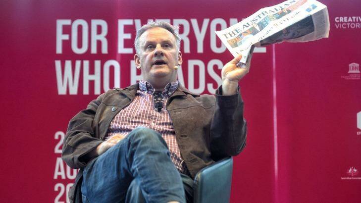 Mark Latham did not hold back, but revealed little about the @RealMarkLatham Twitter account. Photo: Luis Ascui