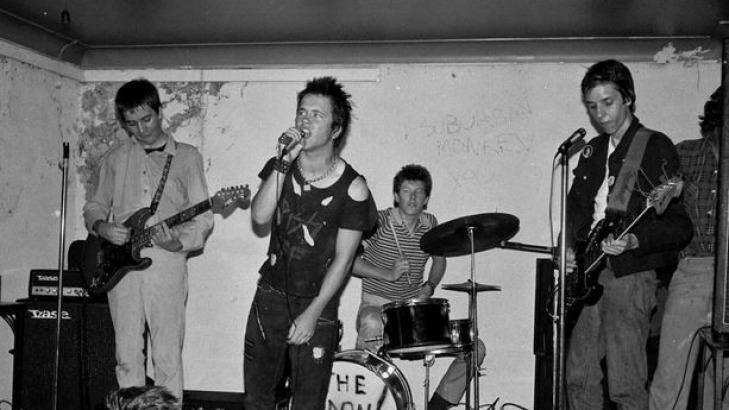 The Hard-Ons at Brisbane's Curry Shop in 1979. Photo courtesy of John Oxley Library Brisbane. Photo: Paul O'Brien
