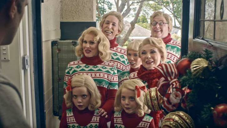 The Aldi Christmas ad,Meet the Tinkletons. Photo: BMF/YouTube