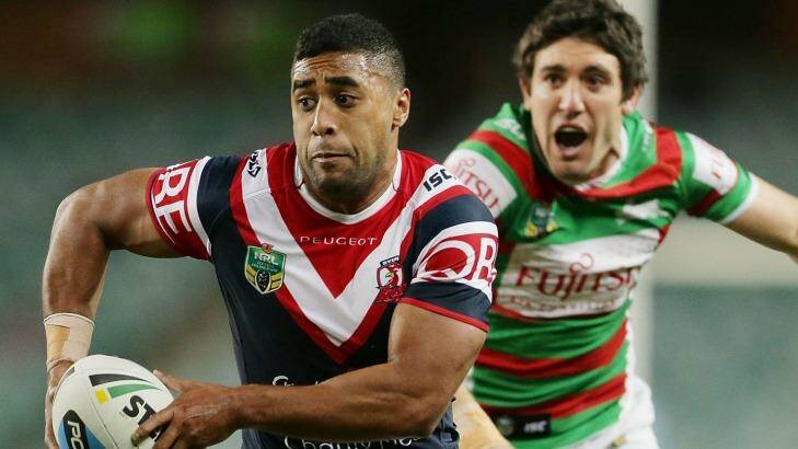 Last meeting: Michael Jennings said Justin Hodges often tried to get under his skin. Photo: Mark Metcalfe