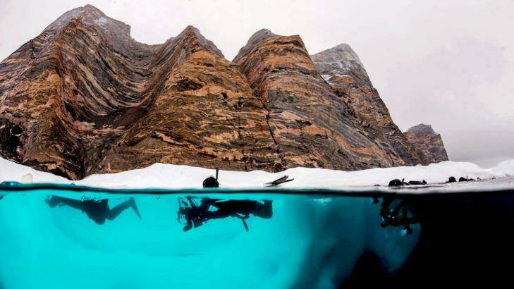 Snorkelling in the Arctic with Aurora Expeditions. Photo: Supplied