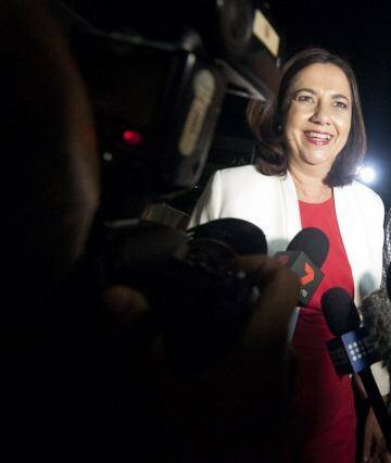 Labor leader Annastacia Palaszczuk walks out of the political darkness, and into the spotlight as likely new Premier. Photo: Robert Shakespeare