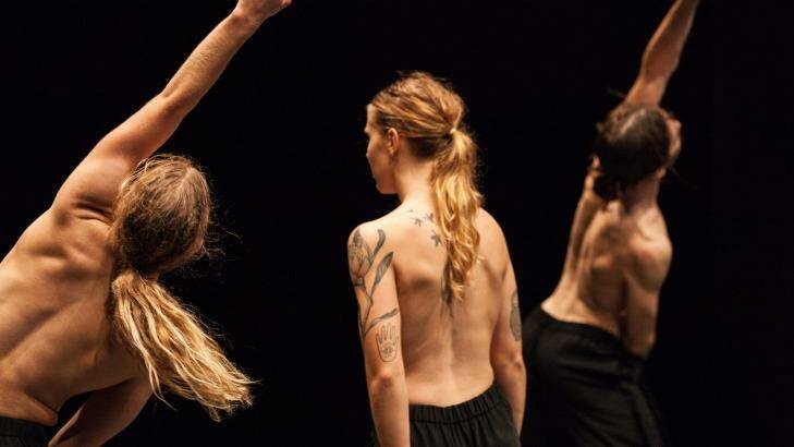 Performers from Dancenorth rehearse Three Dancers ahead of the world premiere in Townsville. Photo: Supplied